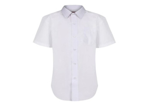 School Shirt - Short Sleeve - White (Twin Pack)